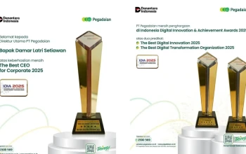 Pegadaian Kanwil IX Sambut Tiga Penghargaan IDIA 2025