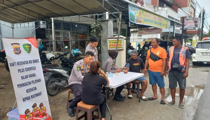 Biddokkes Polda Gorontalo Buka Layanan Kesehatan Gratis Ramadhan 1447 H