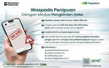 Waspada Penipuan, Pegadaian mengimbau Sahabat Pegadaian untuk selalu berhati-hati terhadap pesan tak dikenal