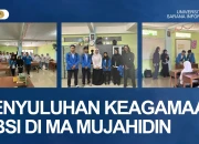 Mahasiswa UBSI Gelar Penyuluhan “Agama Sebagai Kompas Hidup” di MA Mujahidin Pontianak
