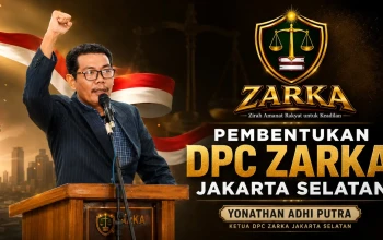 ZARKA Resmi Bentuk DPC Jakarta Selatan, Yonathan Adhi Putra Dipercaya Pimpin Gerakan Kontrol Sosial