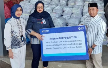 BRI Perkuat Kepedulian Sosial dengan Menyalurkan Paket Sembako di Kabupaten Probolinggo