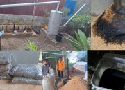 Tim PKM pendidikan IPA UNM membuat Inovasi Alat Pengolah Padi Menjadi Sekam Bakar dan Asap Cair