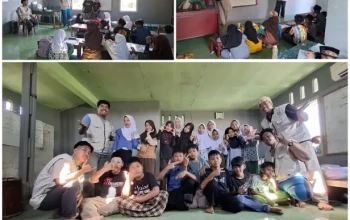 Mahasiswa KKN STAI Darussalam Kunir Dampingi Santri Belajar Makhorijul Huruf dan Bahasa Arab di Desa Cidahu Kab Subang