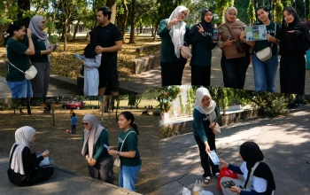 Edukasi Konservasi Macaca maura dan Pengelolaan Sampah, Mahasiswa Ajak Masyarakat Peduli Lingkungan