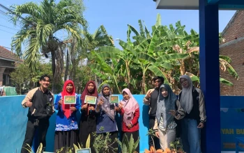 Ciptakan Pojok Edukasi Hijau, KKN-T 3 Umsida Revitalisasi Lingkungan KB Aisyiyah Bustanul Athfal Kupang Jabon