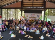 Hangat dan Kompak, Puluhan Bapak dan Anak Asyik Menjajal Permainan Tradisional Banjar di BERGEMA