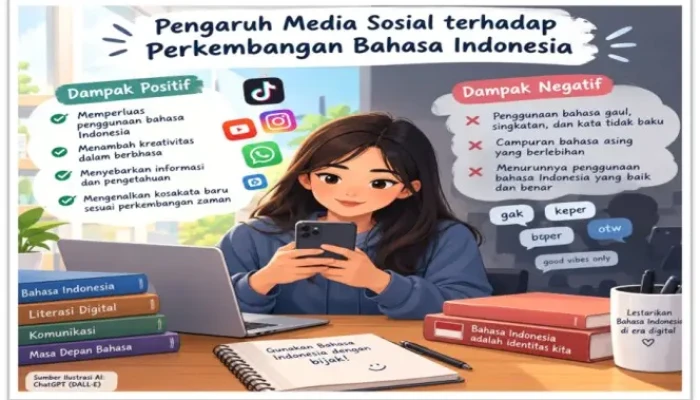 Pengaruh Media Sosial terhadap Perkembangan Bahasa Indonesia
