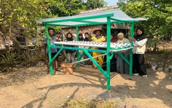 Atasi Kekurangan Air Saat Kemarau, Mahasiswa KKN UNS Kenalkan Hidroponik di Desa Jendi